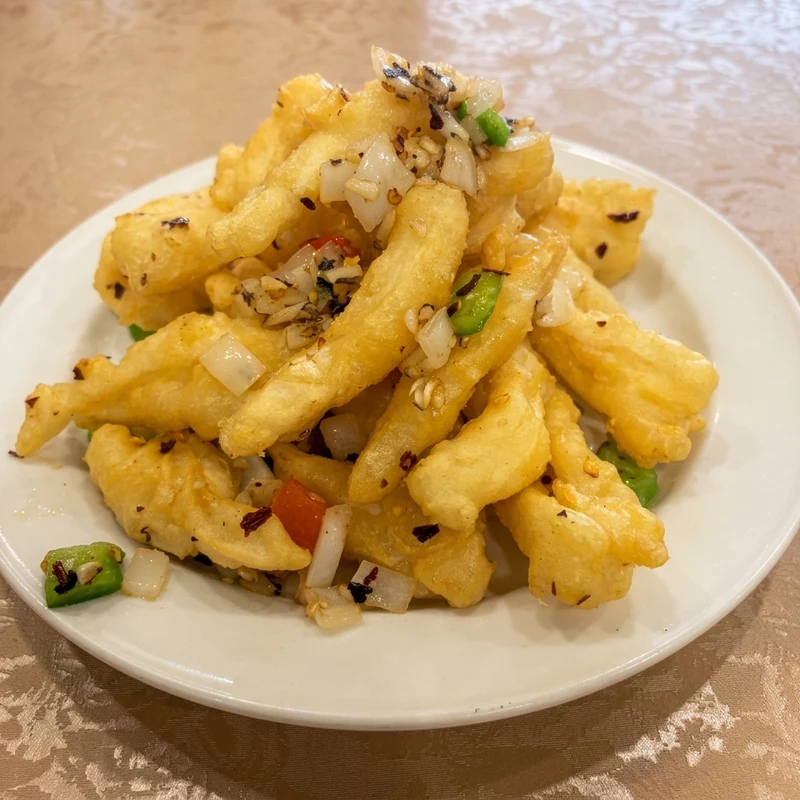 Salt and pepper squid at Harvest Garden Restaurant in Country Hills, Calgary